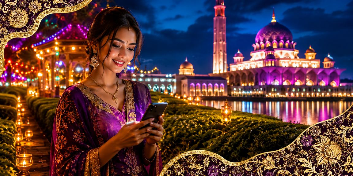 Pengguna Malaysia menyemak odds perlawanan di telefon mudah alih Putrajaya
